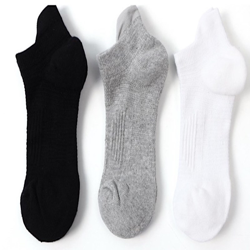 Men 3 Pairs EU40-EU45 High Quality Breathable Sports Socks Terry inside A10